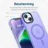 Apple iPhone 12 / 12 Pro Hoesje met MagSafe Matte Back Cover Lila afbeelding 7