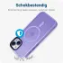 Apple iPhone 12 / 12 Pro Hoesje met MagSafe Matte Back Cover Lila afbeelding 2
