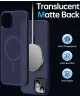 Apple iPhone 13 Hoesje met MagSafe Back Cover Matte Donkerblauw