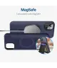 Apple iPhone 13 Hoesje met MagSafe Back Cover Matte Donkerblauw