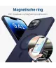 Apple iPhone 13 Hoesje met MagSafe Back Cover Matte Donkerblauw