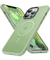 Apple iPhone 13 Pro Max Hoesje met MagSafe Matte Groen
