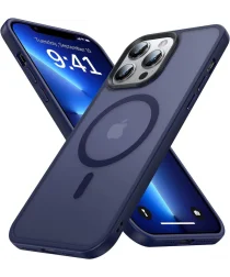 Apple iPhone 13 Pro Max Hoesje met MagSafe Matte Donkerblauw