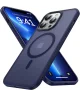 Apple iPhone 13 Pro Max Hoesje met MagSafe Matte Donkerblauw