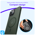 Apple iPhone 14 Hoesje met MagSafe Back Cover Matte Green afbeelding 6