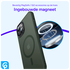 Apple iPhone 14 Hoesje met MagSafe Back Cover Matte Green afbeelding 5