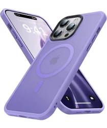 Apple iPhone 14 Pro Hoesje met MagSafe Back Cover Matte Violet