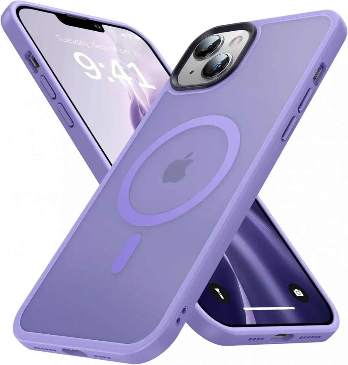Apple iPhone 14 Plus Hoesje met MagSafe Back Cover Matte Violet afbeelding 1