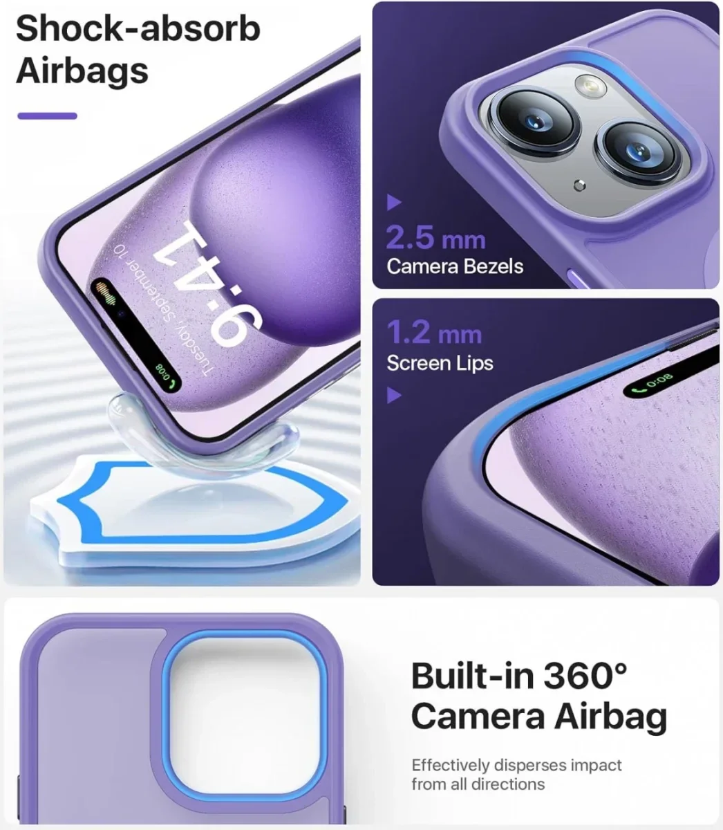 Apple iPhone 14 Plus Hoesje met MagSafe Back Cover Matte Violet afbeelding 6