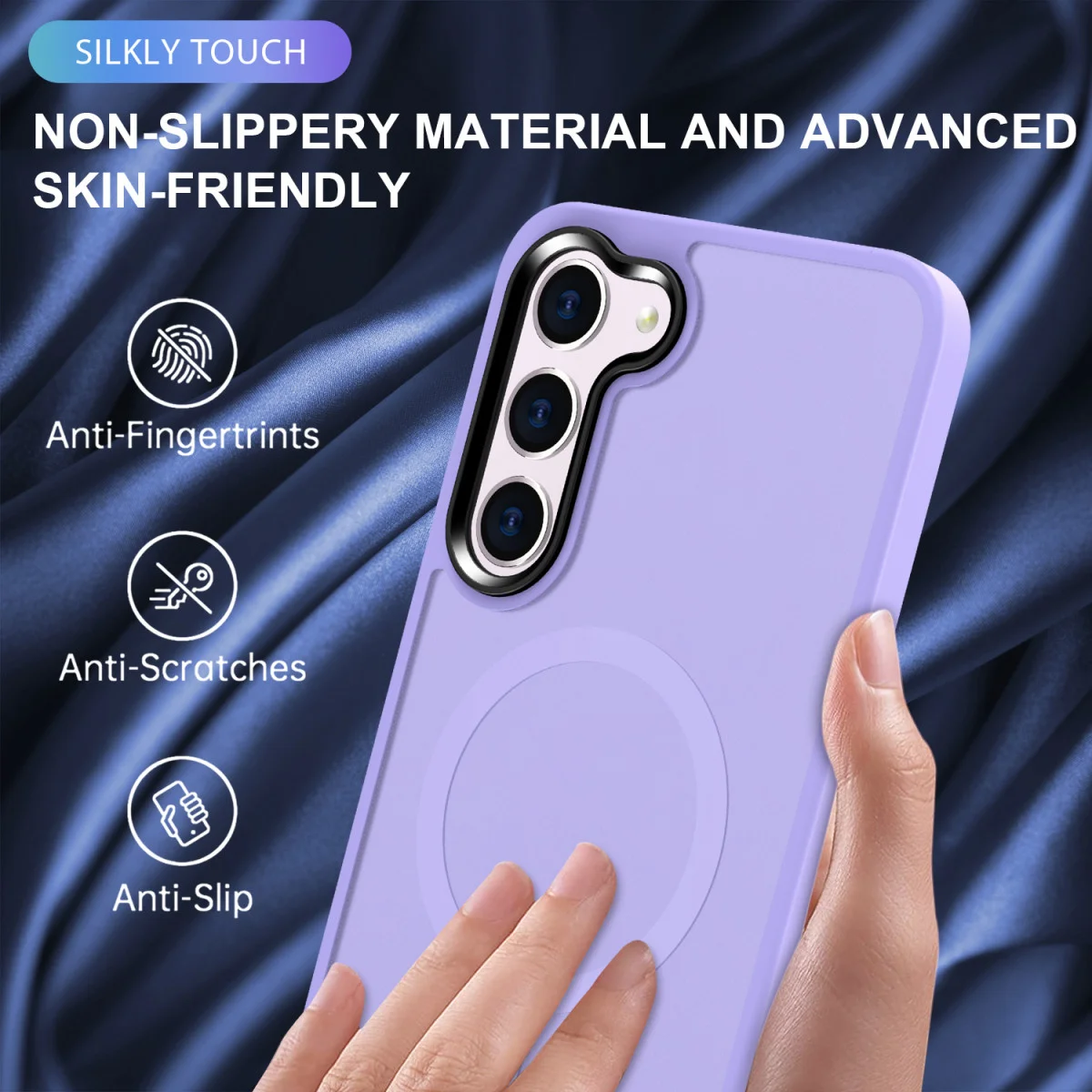 Samsung Galaxy S23 Plus Hoesje met MagSafe Matte Violet afbeelding 5