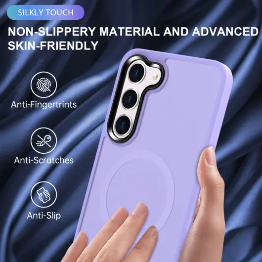Samsung Galaxy S23 Plus Hoesje met MagSafe Matte Violet afbeelding 5