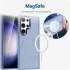 Samsung Galaxy S23 Ultra Hoesje met MagSafe Matte Blauw afbeelding 2