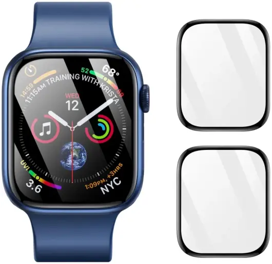 Dux Ducis - Apple Watch 40MM Screenprotector - Folie - (2-Pack) Zwart afbeelding 10