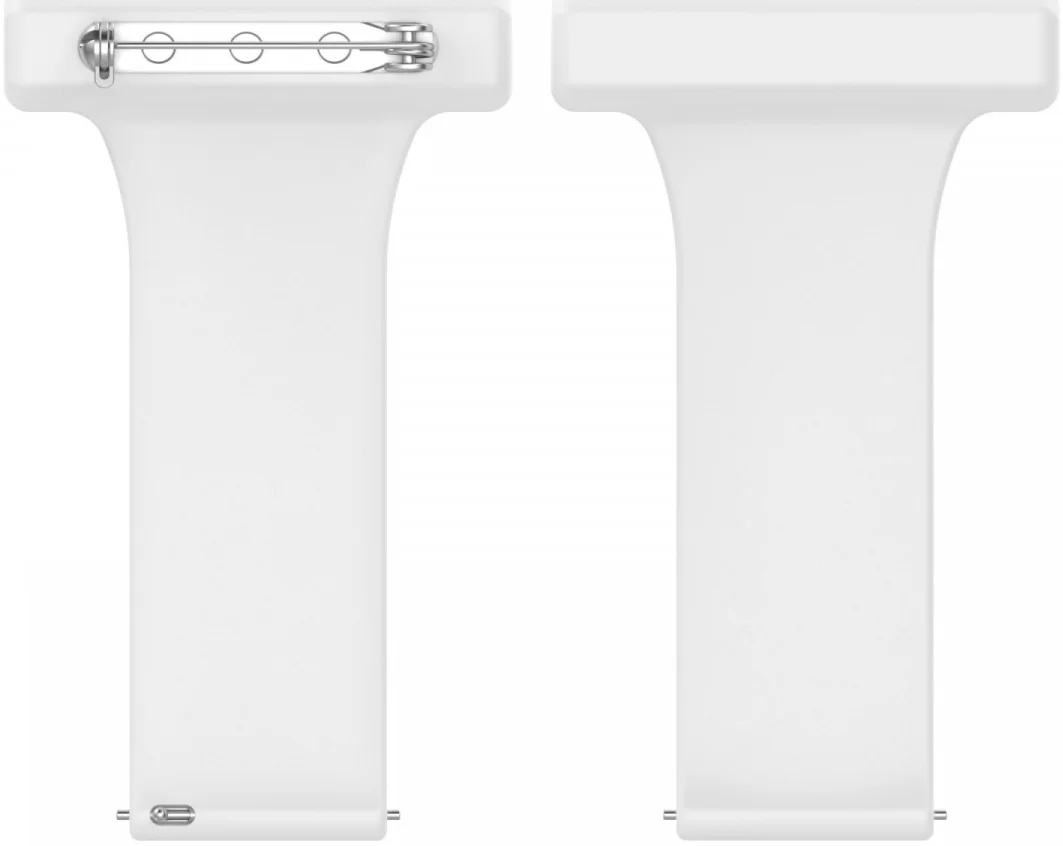 Universeel Smartwatch 20MM Verpleegkundige Band Voor Dames - Siliconen - Wit afbeelding 3