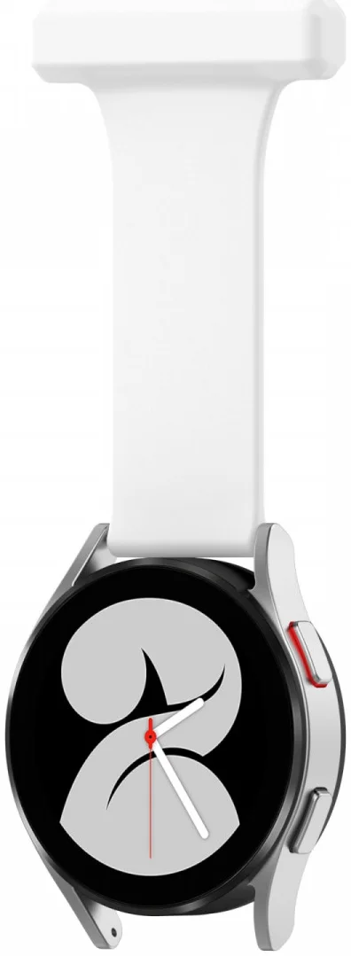 Universeel Smartwatch 20MM Verpleegkundige Band Voor Dames - Siliconen - Wit afbeelding 5