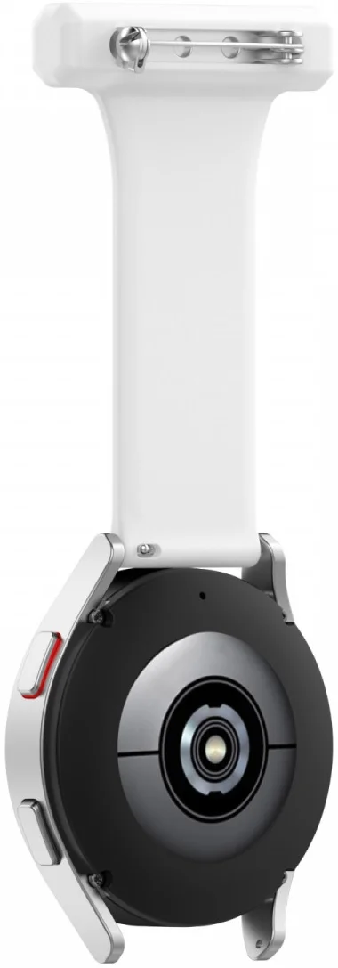 Universeel Smartwatch 20MM Verpleegkundige Band Voor Dames - Siliconen - Wit afbeelding 6