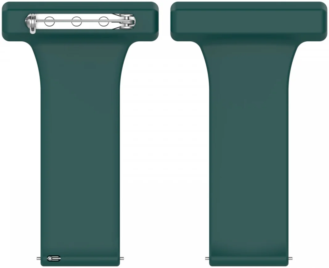 Universeel Smartwatch 20MM Verpleegkundige Band Voor Dames - Siliconen - Groen afbeelding 3