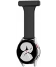 Universeel Smartwatch 20MM Verpleegkundige Band Voor Dames - Siliconen - Zwart
