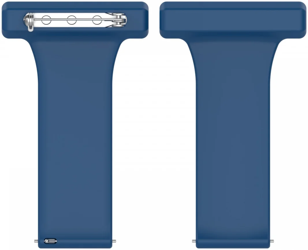 Universeel Smartwatch 20MM Verpleegkundige Band Voor Dames - Siliconen - Blauw afbeelding 3