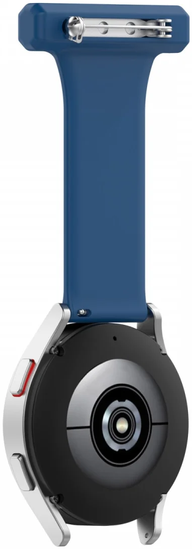 Universeel Smartwatch 20MM Verpleegkundige Band Voor Dames - Siliconen - Blauw afbeelding 6