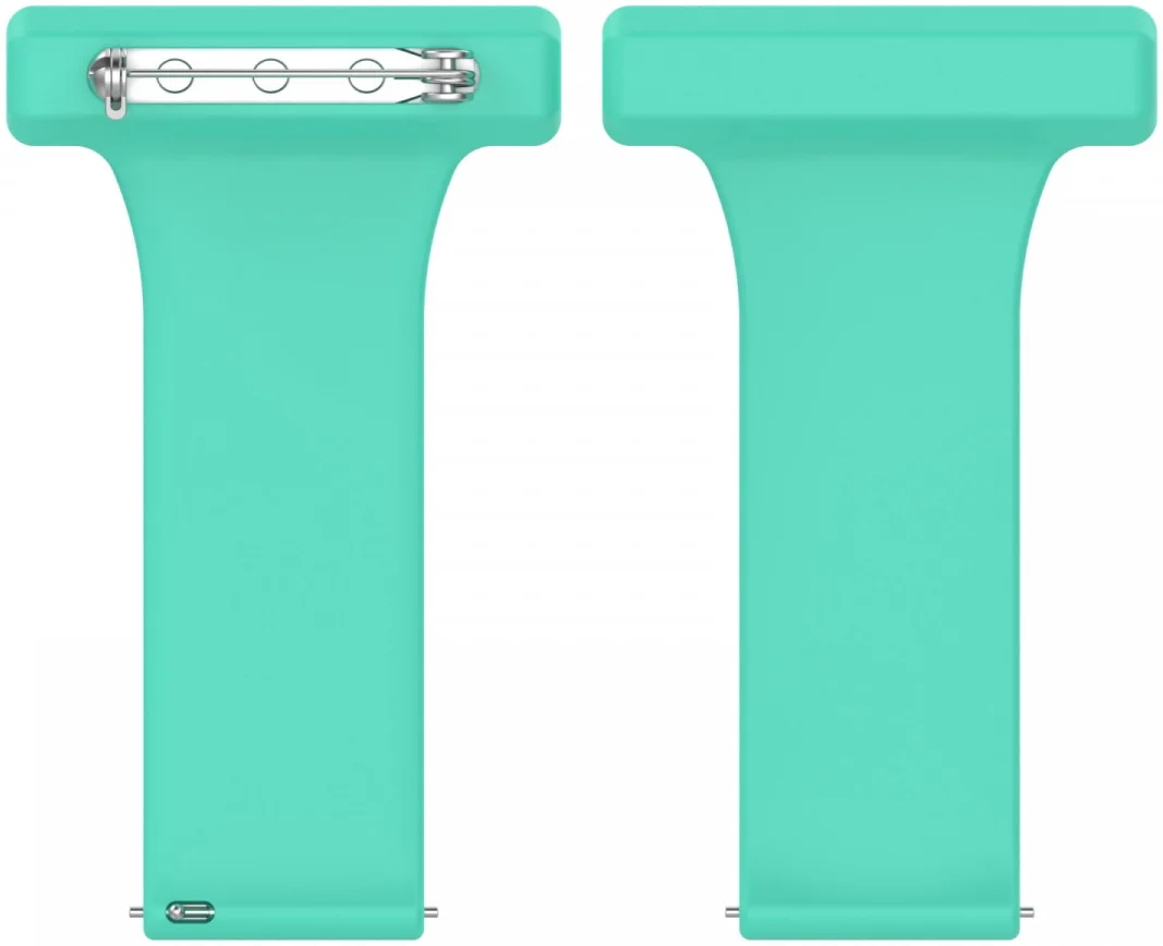 Universeel Smartwatch 20MM Verpleegkundige Band Voor Dames - Siliconen - Mint afbeelding 3
