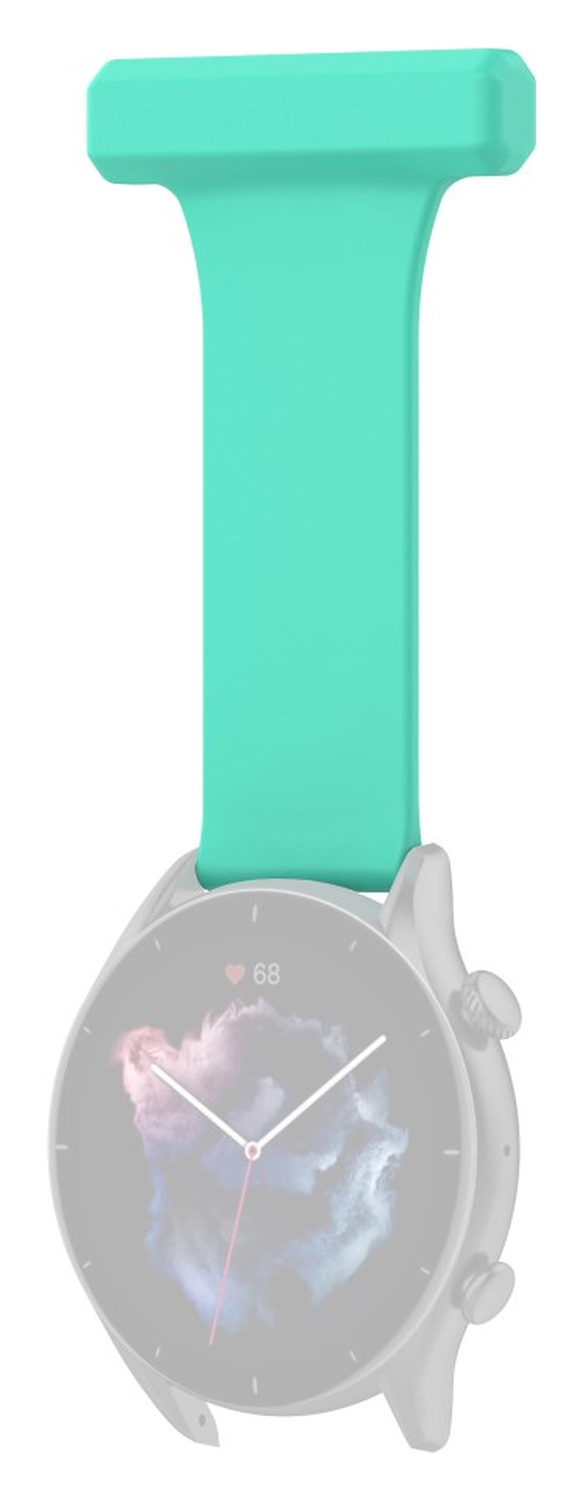 Universeel Smartwatch 22MM Siliconen Dames Verpleegkundige Band - Licht Groen afbeelding 2