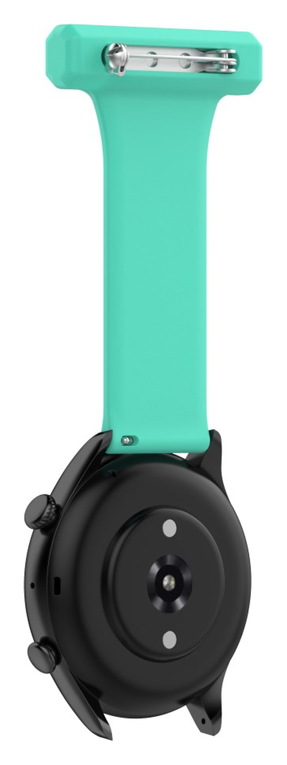 Universeel Smartwatch 22MM Siliconen Dames Verpleegkundige Band - Licht Groen afbeelding 4