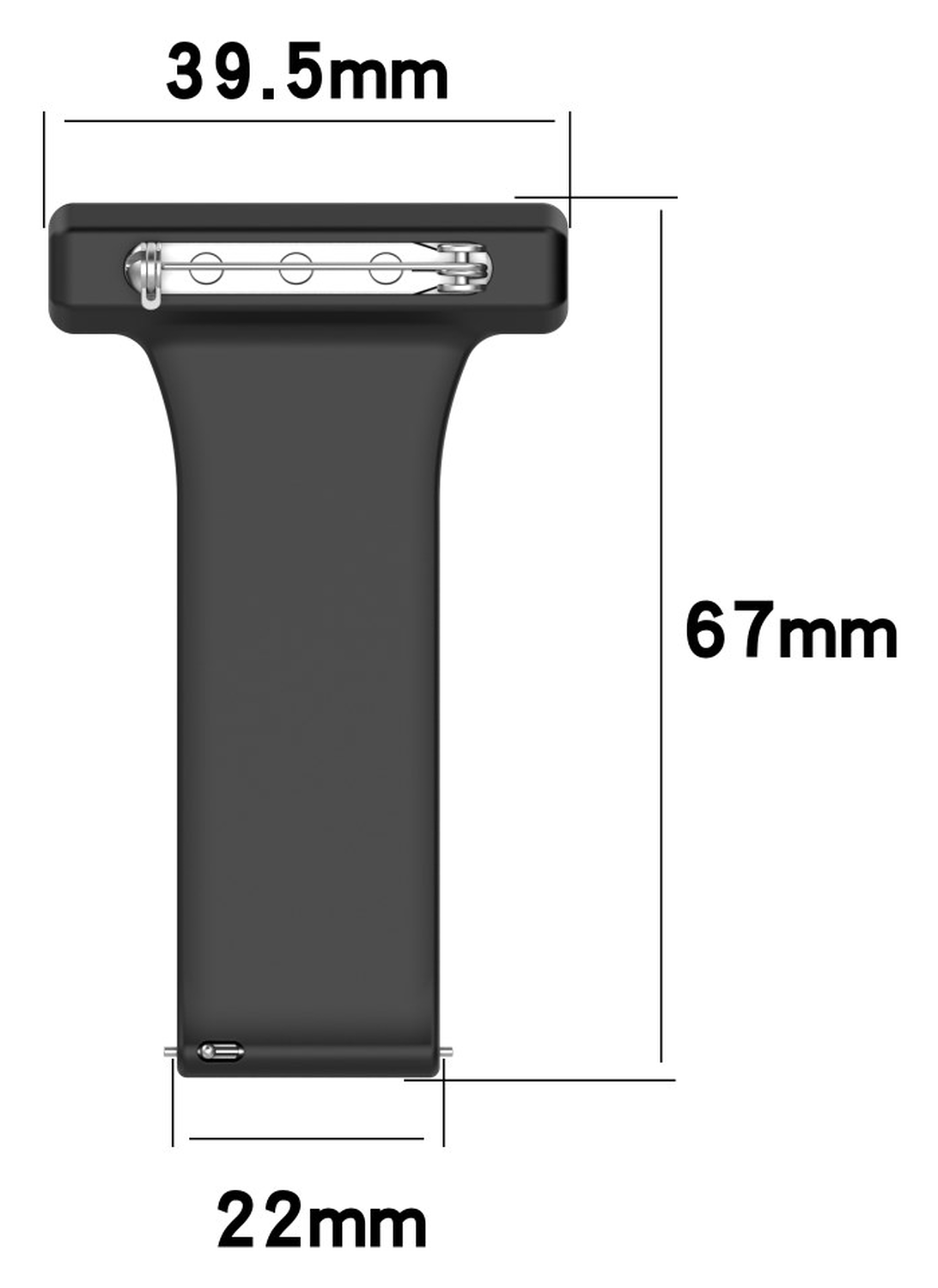 Universeel Smartwatch 22MM Siliconen Dames Verpleegkundige Band - Licht Groen afbeelding 9