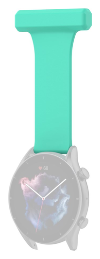 Universeel Smartwatch 22MM Siliconen Dames Verpleegkundige Band - Licht Groen afbeelding 2