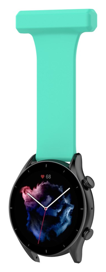 Universeel Smartwatch 22MM Siliconen Dames Verpleegkundige Band - Licht Groen afbeelding 3