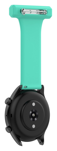 Universeel Smartwatch 22MM Siliconen Dames Verpleegkundige Band - Licht Groen afbeelding 4