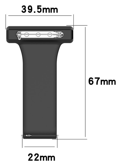 Universeel Smartwatch 22MM Siliconen Dames Verpleegkundige Band - Licht Groen afbeelding 9
