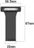 Universeel Smartwatch 20MM Verpleegkundige Band Voor Dames - Siliconen - Mint afbeelding 4