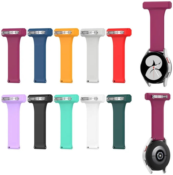 Universeel Smartwatch 22MM Siliconen Dames Verpleegkundige Band - Zwart afbeelding 7