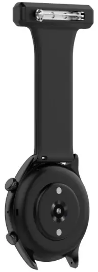 Universeel Smartwatch 22MM Siliconen Dames Verpleegkundige Band - Zwart afbeelding 4