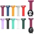 Universeel Smartwatch 22MM Siliconen Dames Verpleegkundige Band - Zwart afbeelding 7