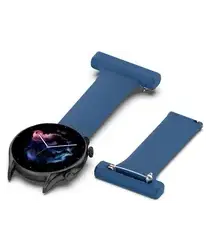 Universeel Smartwatch 22MM Siliconen Dames Verpleegkundige Band - Blauw