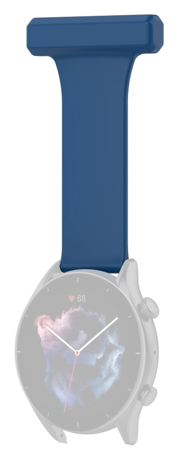 Universeel Smartwatch 22MM Siliconen Dames Verpleegkundige Band - Blauw afbeelding 2
