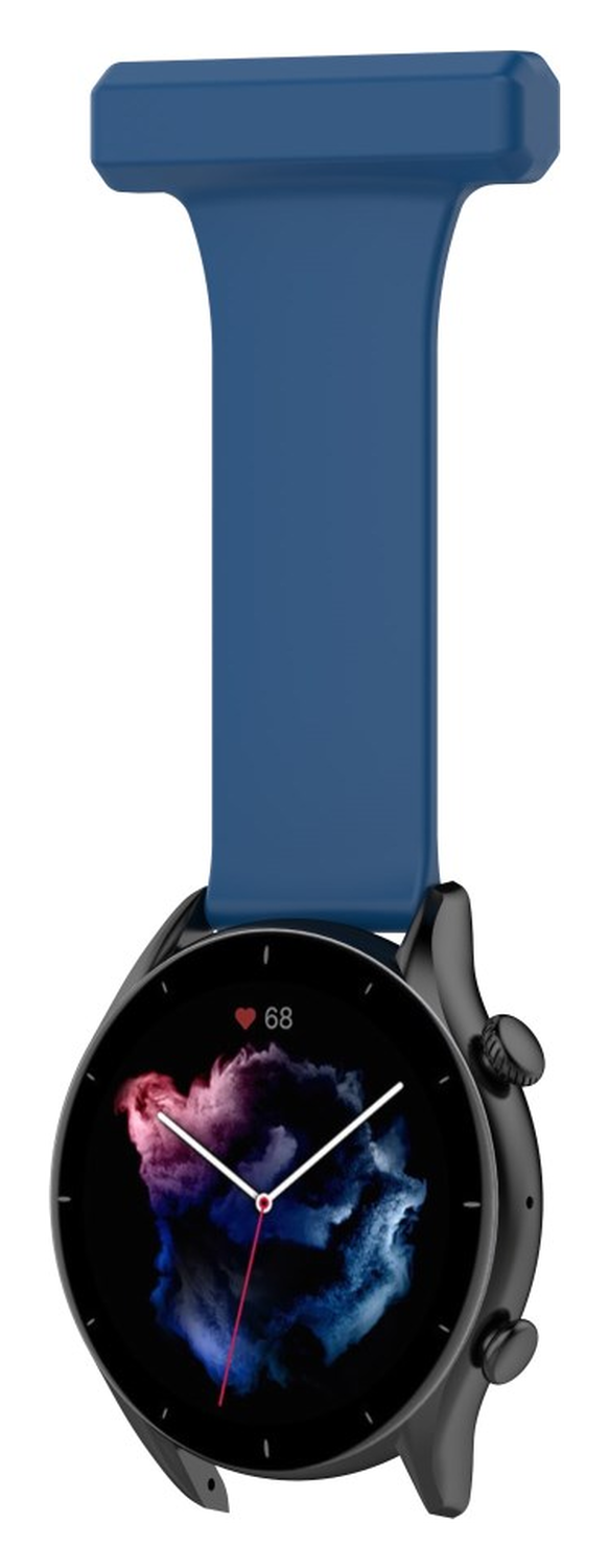 Universeel Smartwatch 22MM Siliconen Dames Verpleegkundige Band - Blauw afbeelding 3