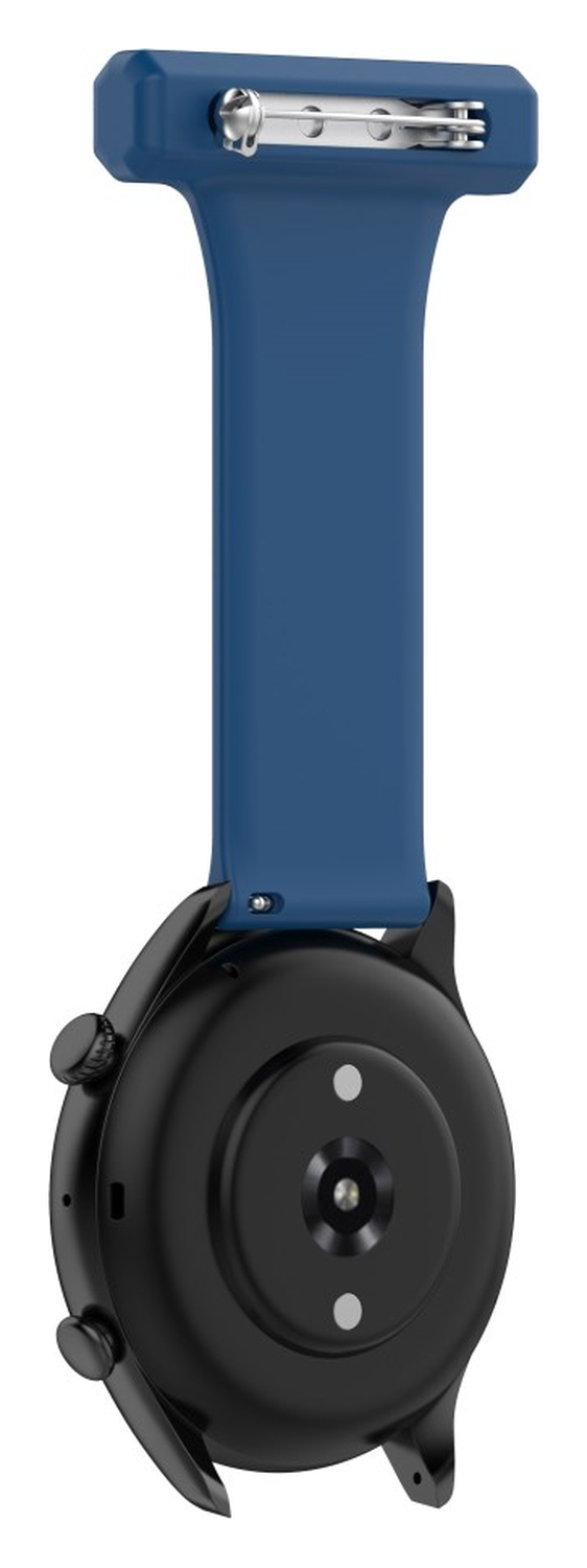 Universeel Smartwatch 22MM Siliconen Dames Verpleegkundige Band - Blauw afbeelding 4