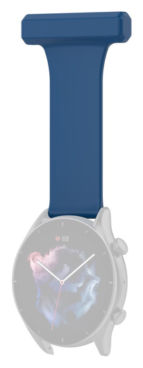 Universeel Smartwatch 22MM Siliconen Dames Verpleegkundige Band - Blauw afbeelding 2