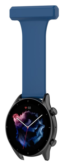 Universeel Smartwatch 22MM Siliconen Dames Verpleegkundige Band - Blauw afbeelding 3