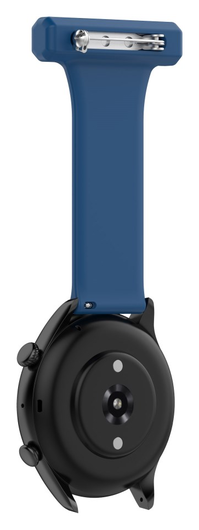 Universeel Smartwatch 22MM Siliconen Dames Verpleegkundige Band - Blauw afbeelding 4