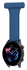Universeel Smartwatch 22MM Siliconen Dames Verpleegkundige Band - Blauw afbeelding 3