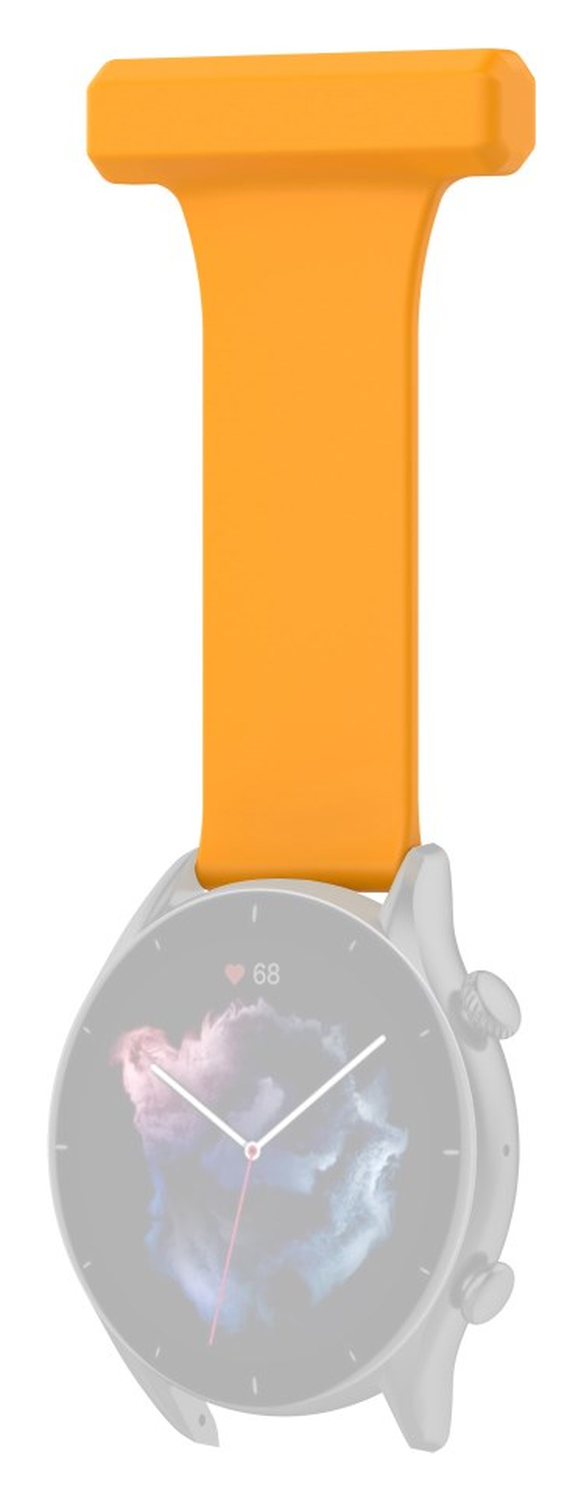 Universeel Smartwatch 22MM Siliconen Dames Verpleegkundige Band - Geel afbeelding 2