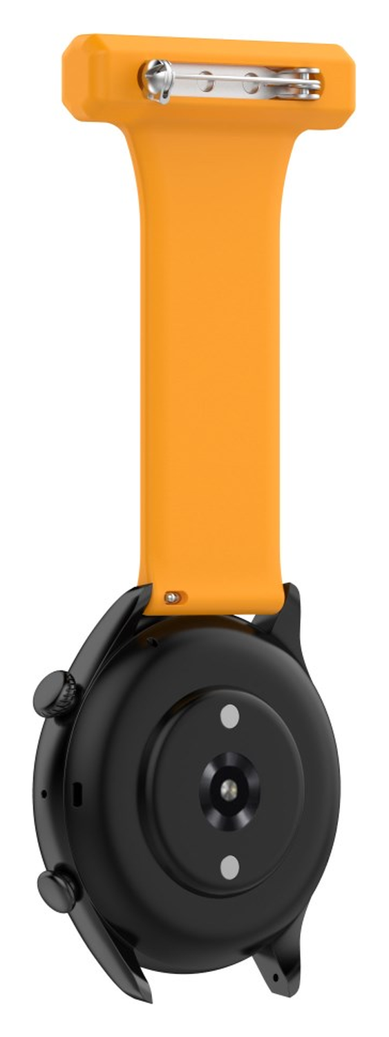 Universeel Smartwatch 22MM Siliconen Dames Verpleegkundige Band - Geel afbeelding 4