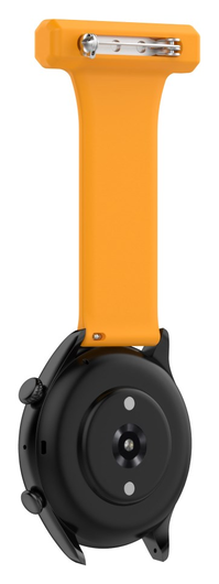 Universeel Smartwatch 22MM Siliconen Dames Verpleegkundige Band - Geel afbeelding 4