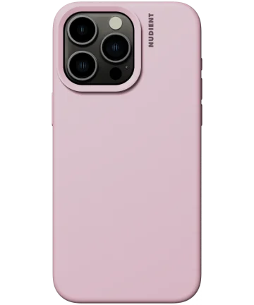 Nudient Base Case Apple iPhone 15 Pro Hoesje Siliconen Baby Pink Hoesjes