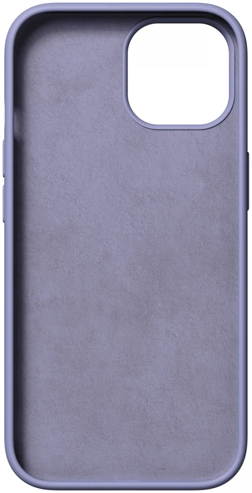 Nudient Base Case Apple iPhone 15 Hoesje Siliconen Cover Soft Purple afbeelding 3