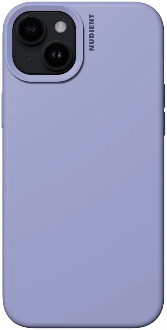 Nudient Base Case Apple iPhone 15 Hoesje Siliconen Cover Soft Purple afbeelding 1